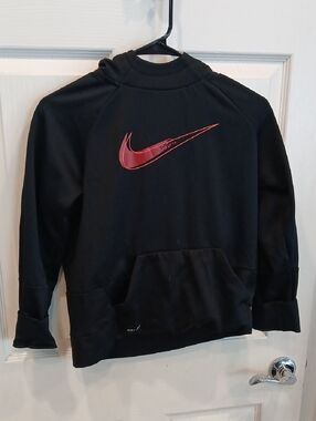 Nike Black Pullover with Red Swoosh